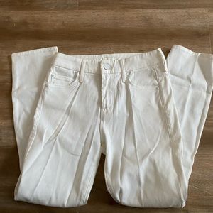 MOTHER white jeans